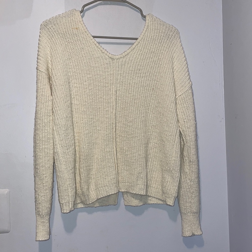 Knitted button down sweater